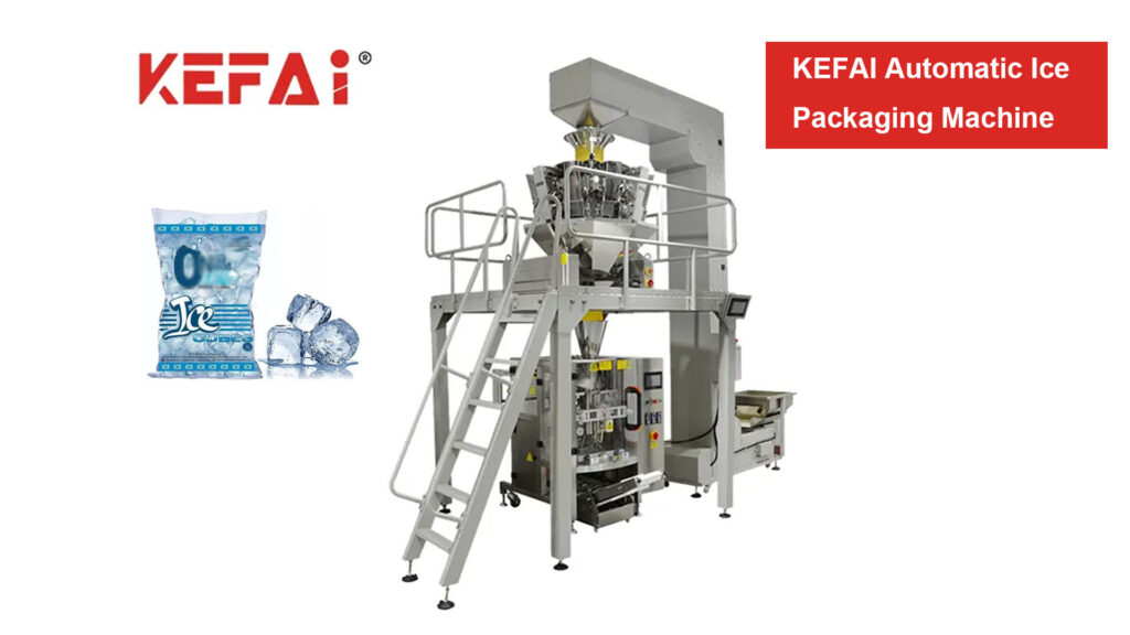 Máquina de embalagem automática KEFAI Multi-head Weigher VFFS ICE Cube