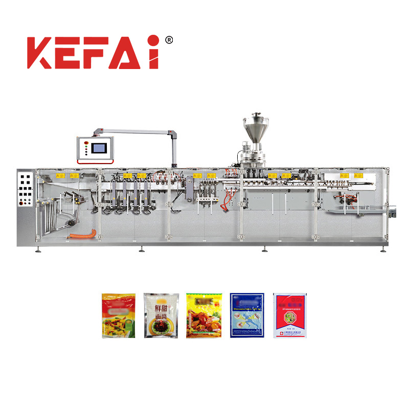 Máquina de embalagem de sacos com vedação lateral plana de grânulos KEFAI HFFS