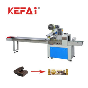 Máquina de embalagem com vedação traseira de travesseiro horizontal KEFAI