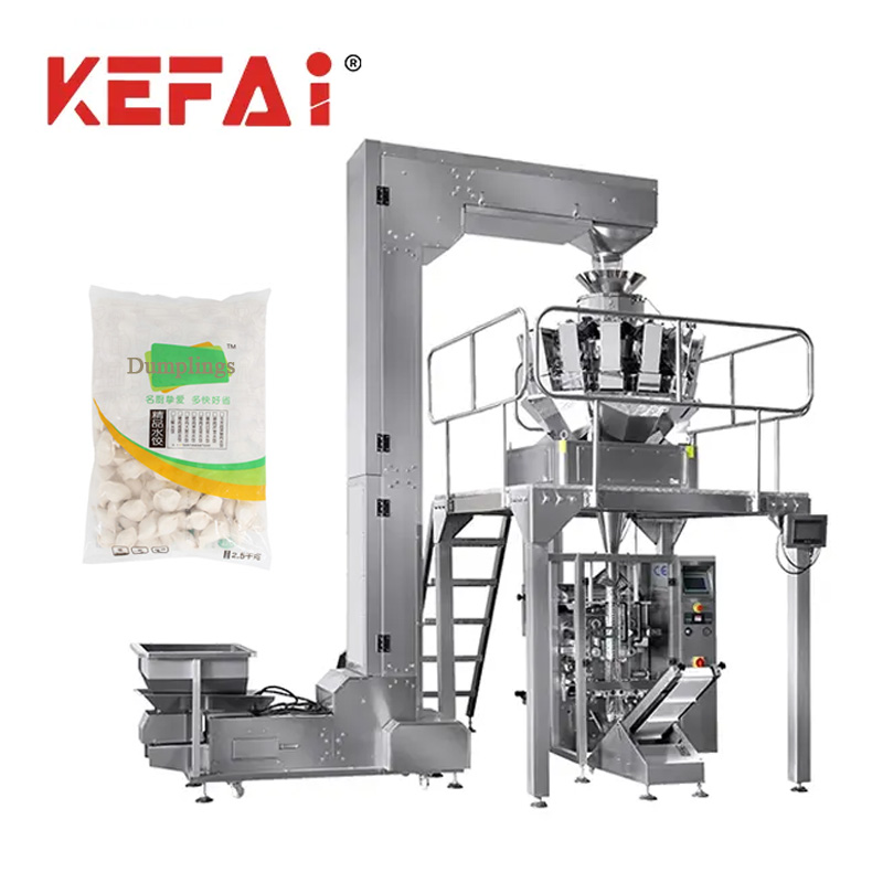 Máquina de embalagem e pesagem de bolinho de massa KEFAI